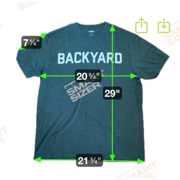 Sleeman Backyard T-Shirt Short Sleeve Large Polyester Cotton Green Grey - Picture 5 of 5